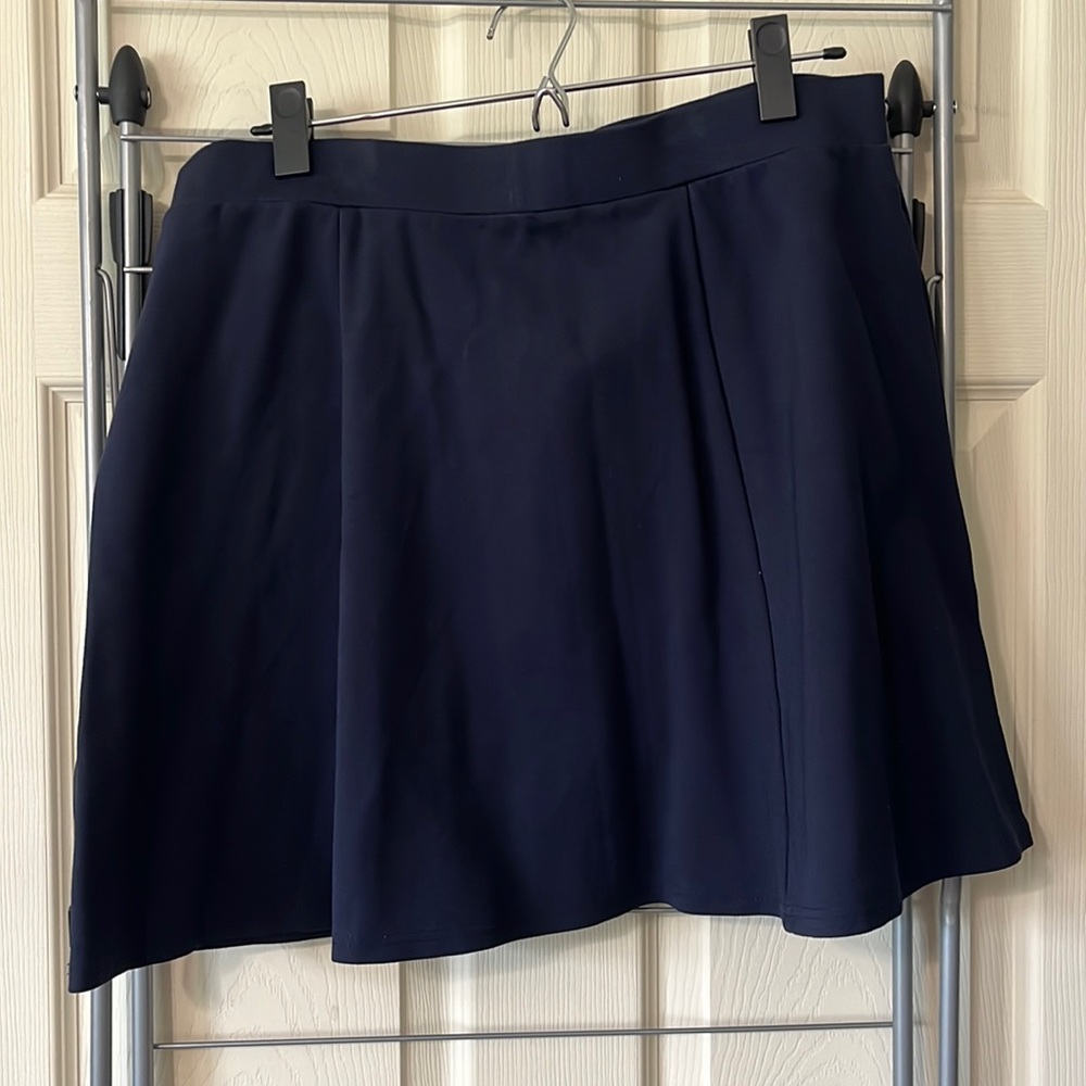 LOFT Navy A-line Skirt